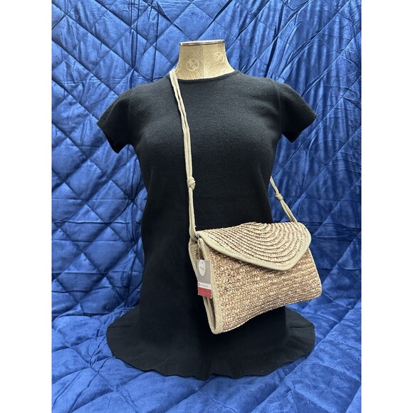 Croft & Barrow for Khol's women tan shoulder Handmade jute bag new with tags - Picture 4 of 12